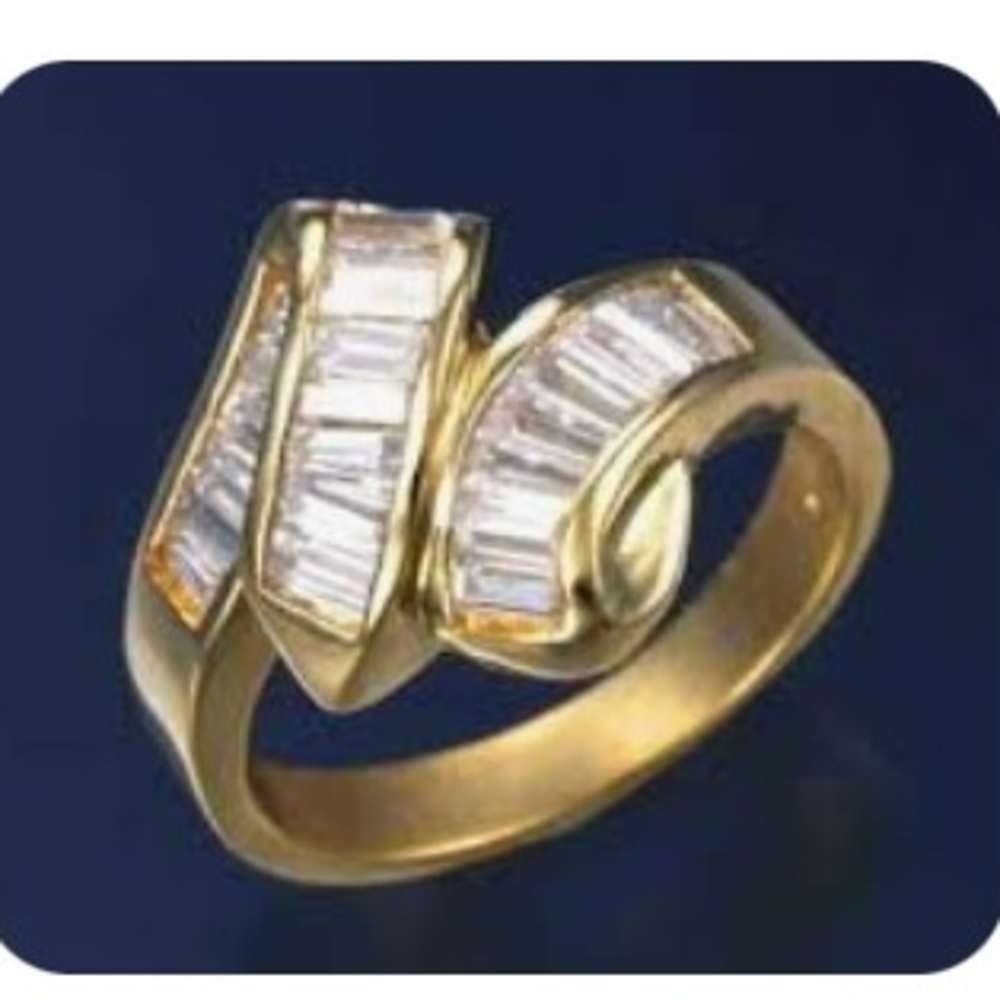 Elegant Gold Women's Ring - Picture 2 of 5